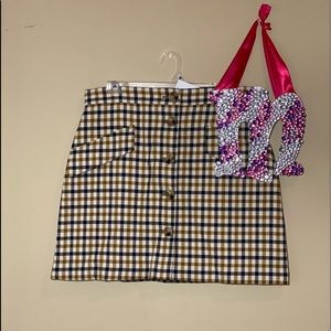 NWT H&M Plaid Skirt